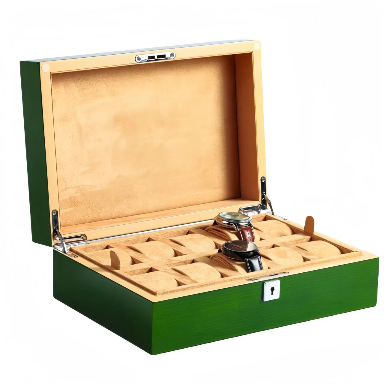 Porta orologi 10 Montre Verde/Beige-Le Remontoir-1