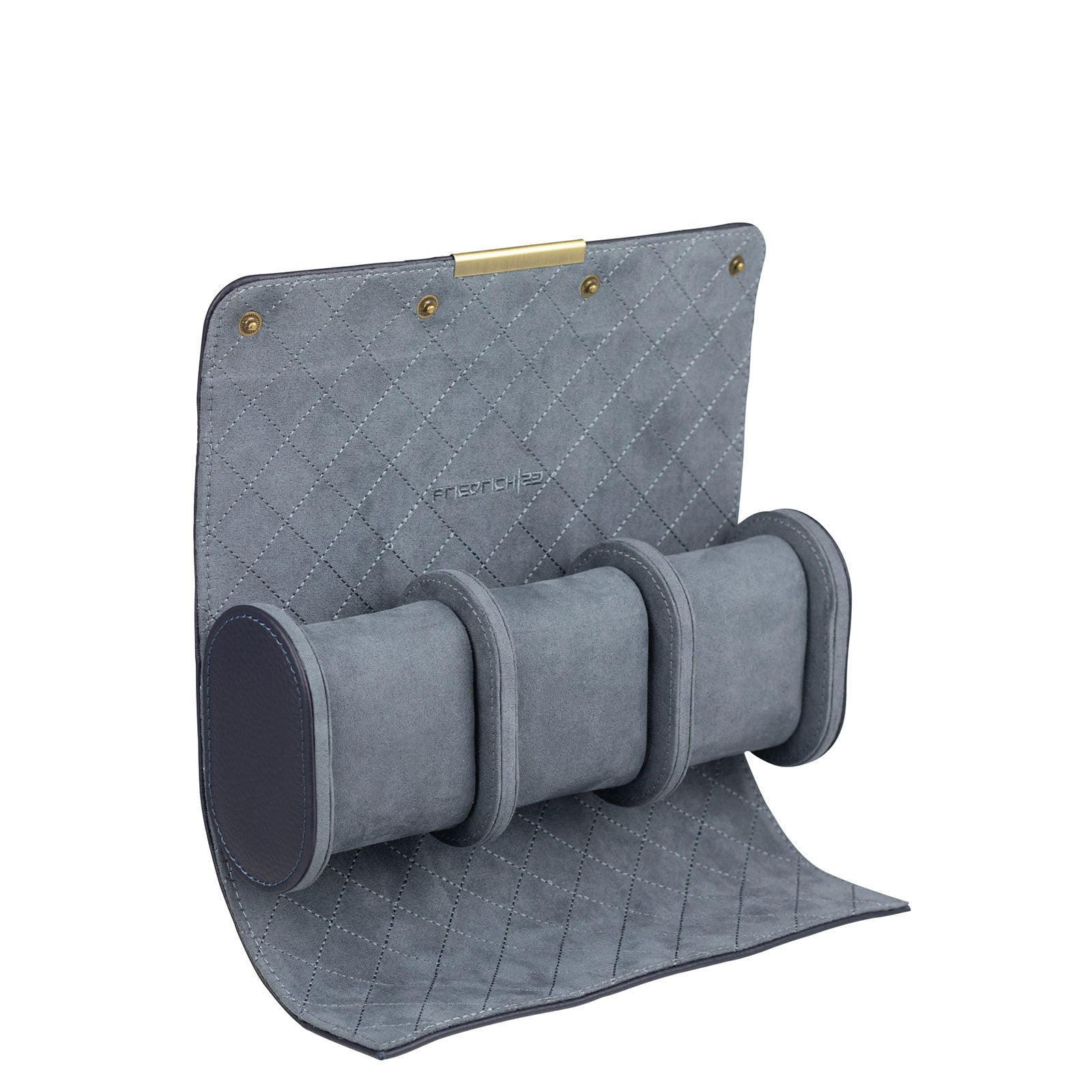 Porta Orologi - Roll Dinasty Pelle 3 orologi Blu Marino-Le Remontoir-2