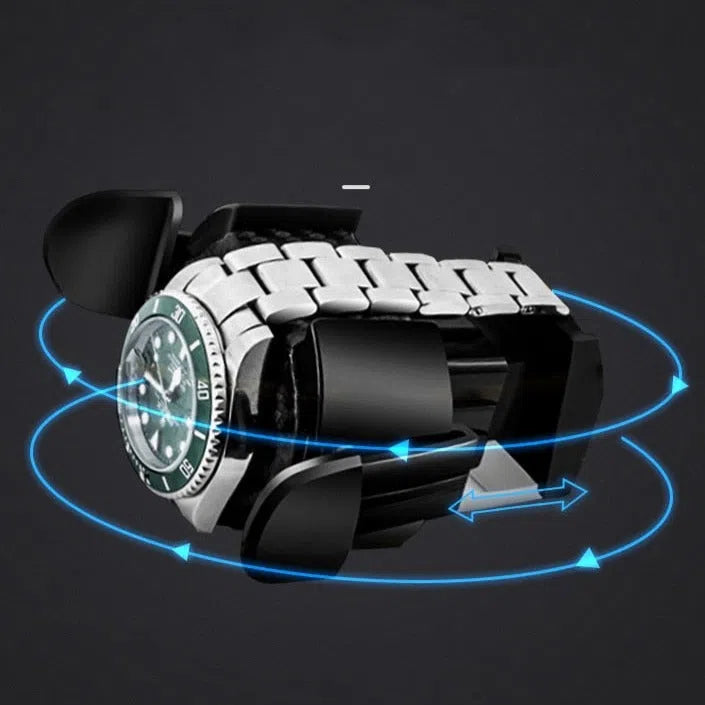 Carica Orologi Automatico Premium Marrone 2 Scomparti-Le Remontoir-3