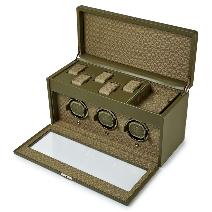 Carica orologi automatici triplo Earth Olive-Le Remontoir-1