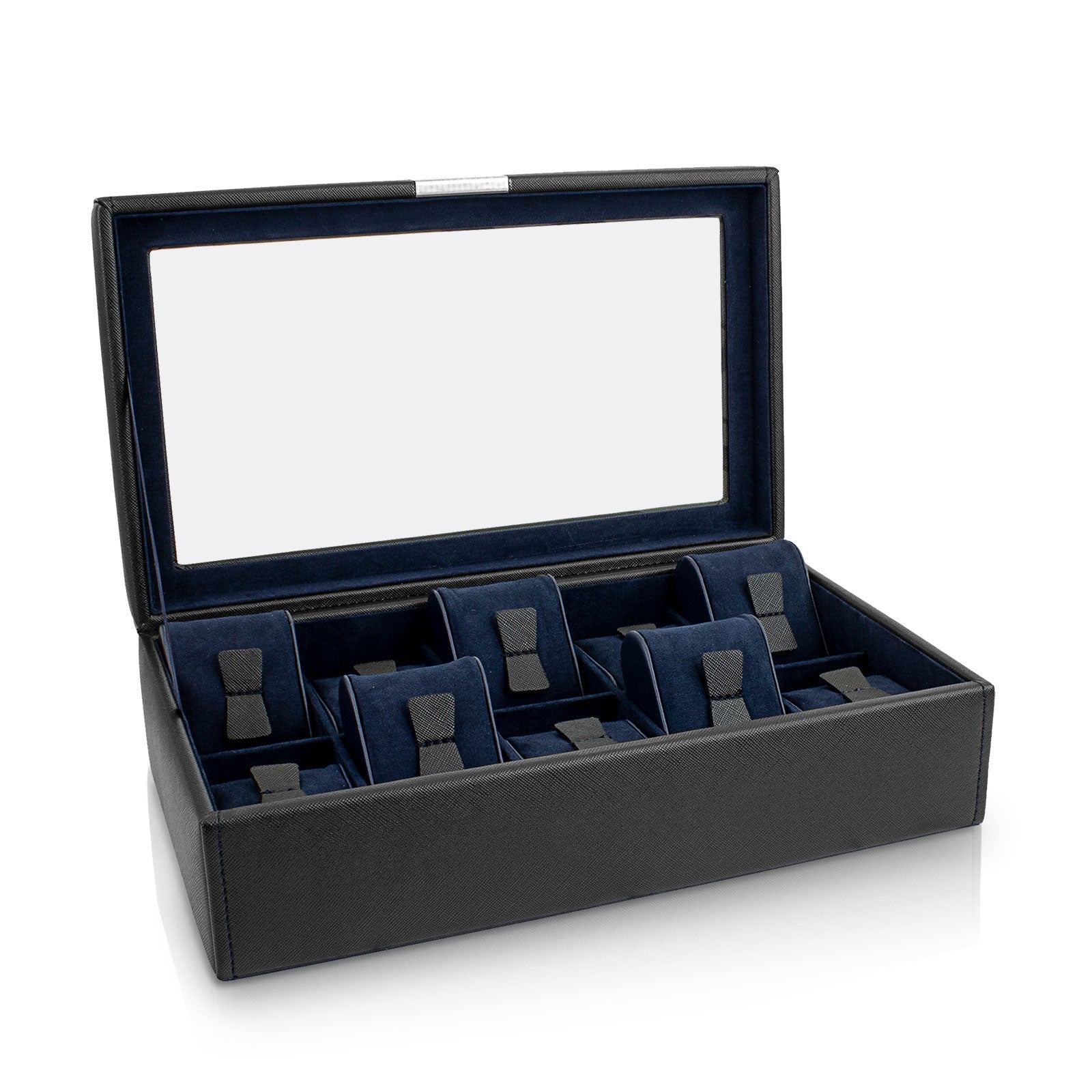 Porta Orologi - Bond Cross Grain 10 Nero-Le Remontoir-1