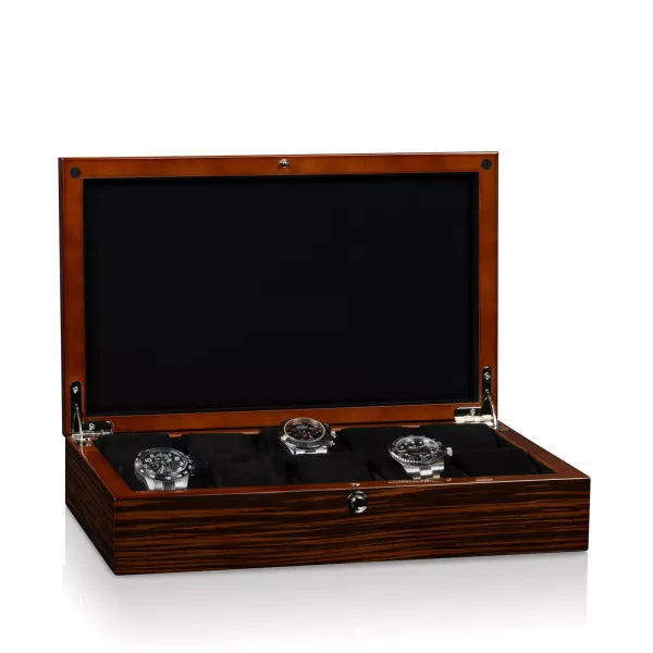 Porta Orologi - Crystal 10 Orologi Marrone-Porta Orologi-1