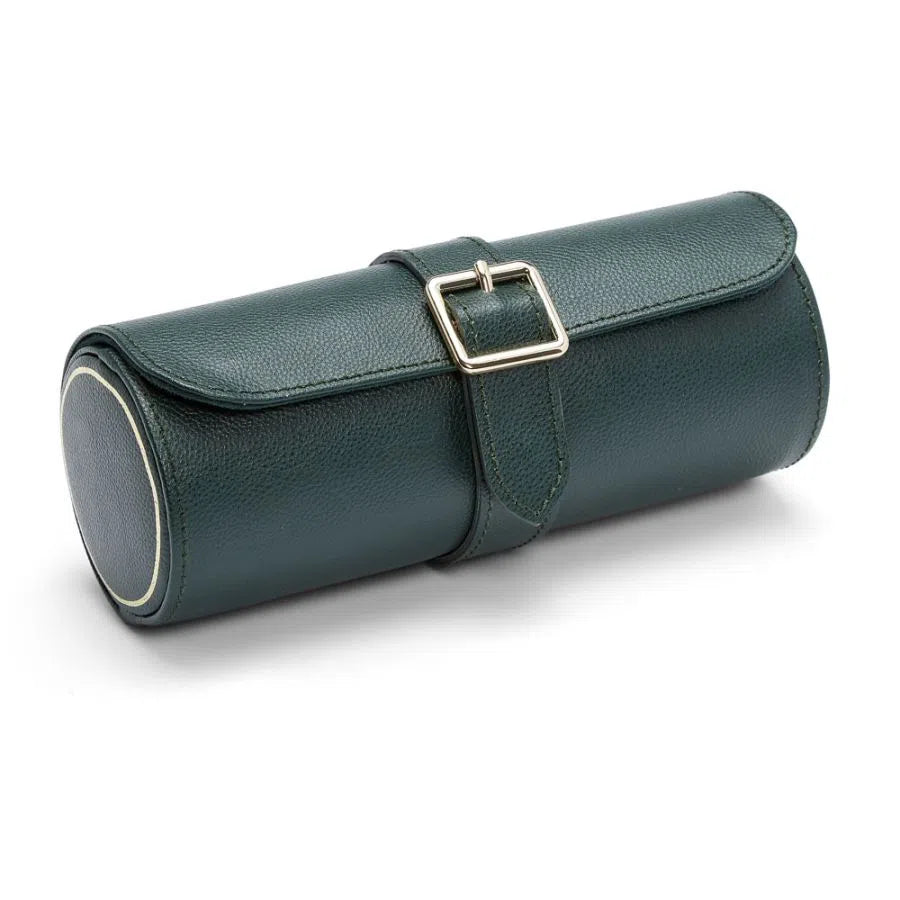 Porta orologi triplo British Racing verde-Le Remontoir-6