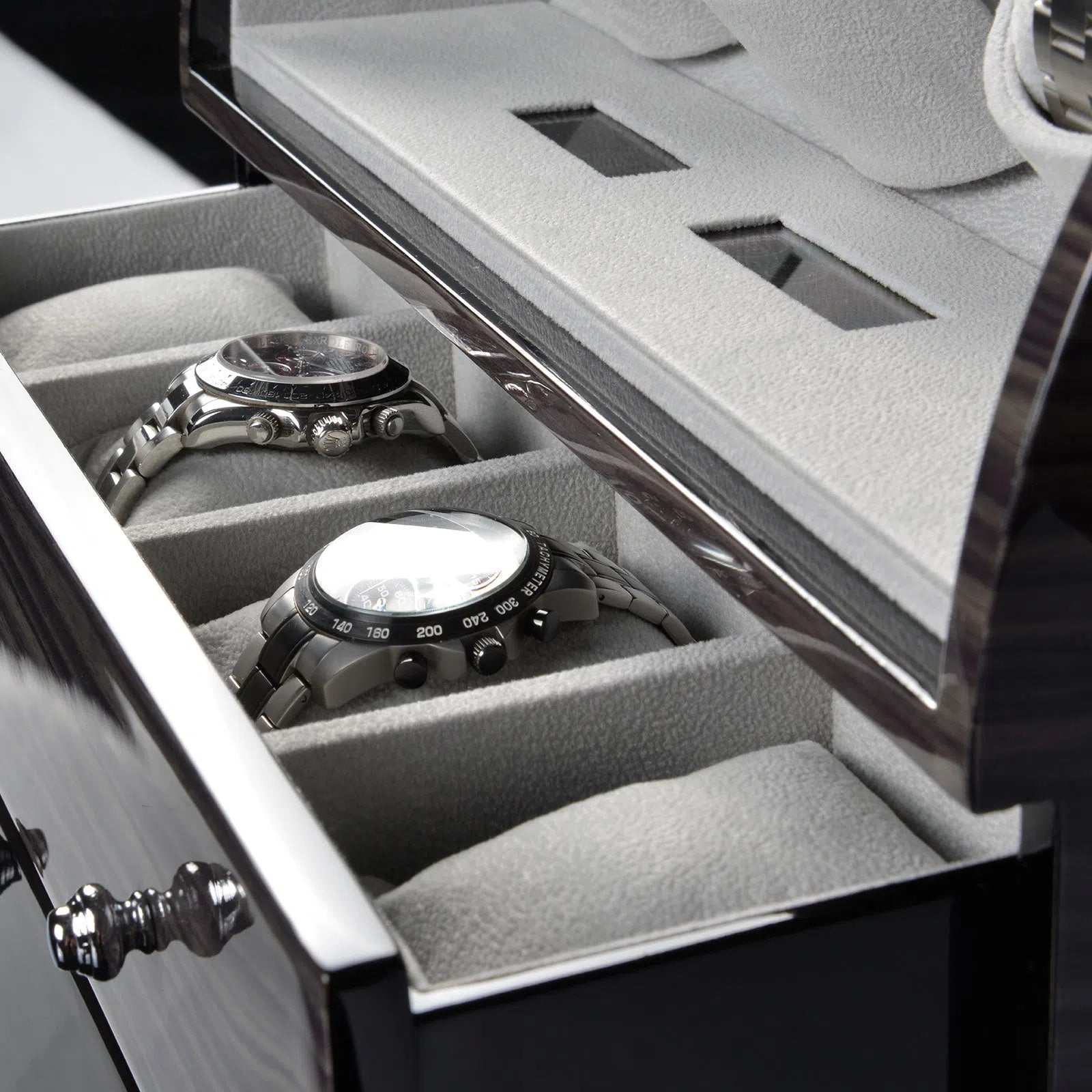 Carica Orologi Automatici - Basel 3 LCD Dark Oak-Le Remontoir-2