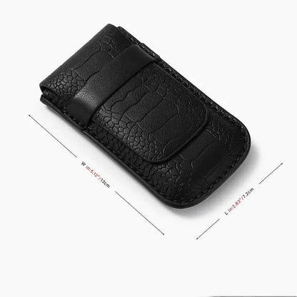 Porta orologi in pelle CROQ nero-Le Remontoir-2