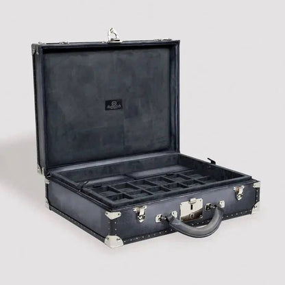 Porta orologi - Trunk Patina Grigio-Le Remontoir-1