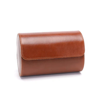 Astuccio – Pelle Marrone chiaro doppio 1