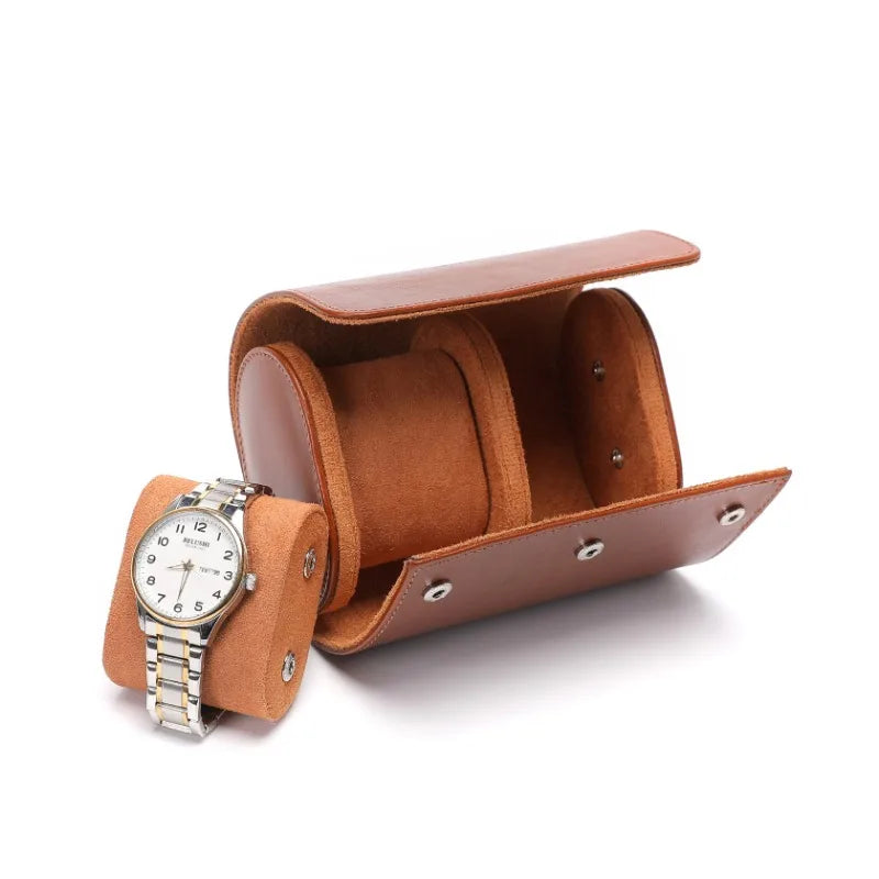 Astuccio – Pelle Marrone chiaro doppio 4