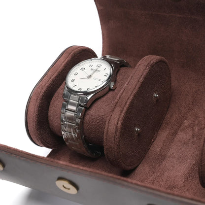 Astuccio – Pelle Marrone scuro doppio 2