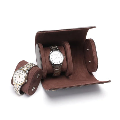 Astuccio – Pelle Marrone scuro doppio 3