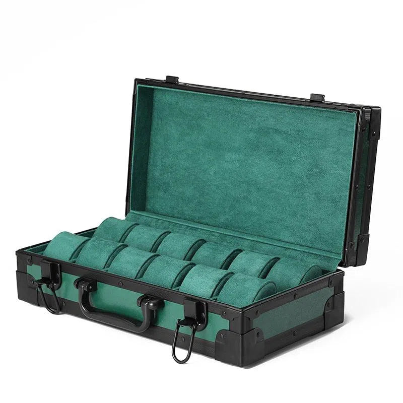 Valigetta Porta Orologi Verde Imperiale-Le Remontoir-1