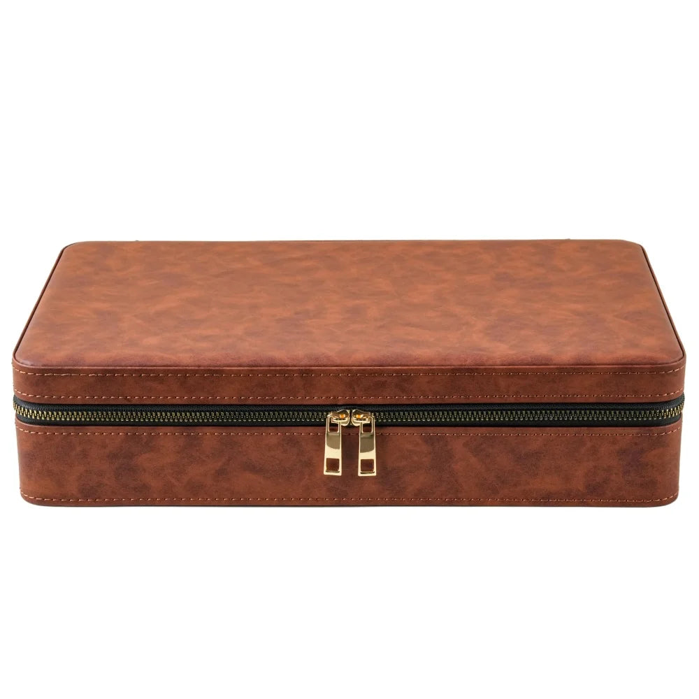 Porta orologi - Pochette Spaziosa Marrone-Le Remontoir-2