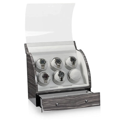 Carica Orologi Automatici - Basel 6 LCD Rovere Scuro-Le Remontoir-2